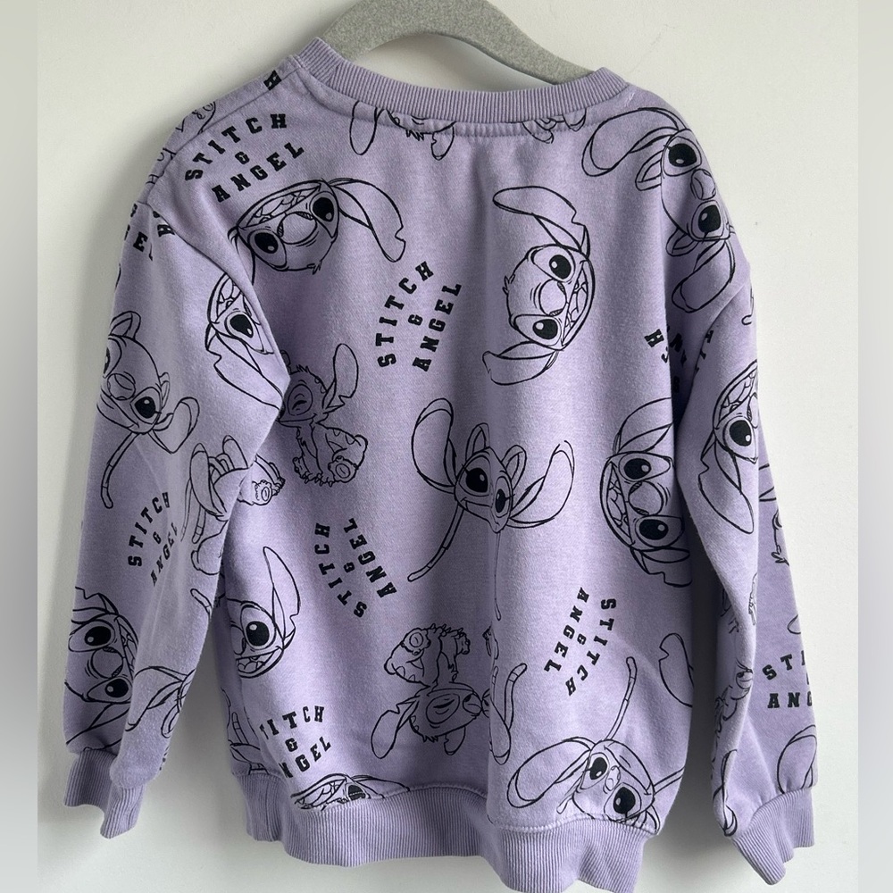 Disney Stitch & Angel Purple Sweatshirt - Picture 2 of 3